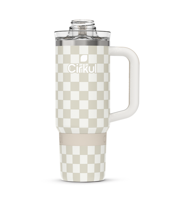 Limited Edition: 30oz. Taupe Tartan Travel StrawSip™ Tumbler LQCV